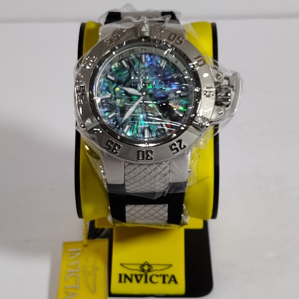 Invicta NWT 50mm Subaqua Noma III Swiss Movement Abalone Dial Watch